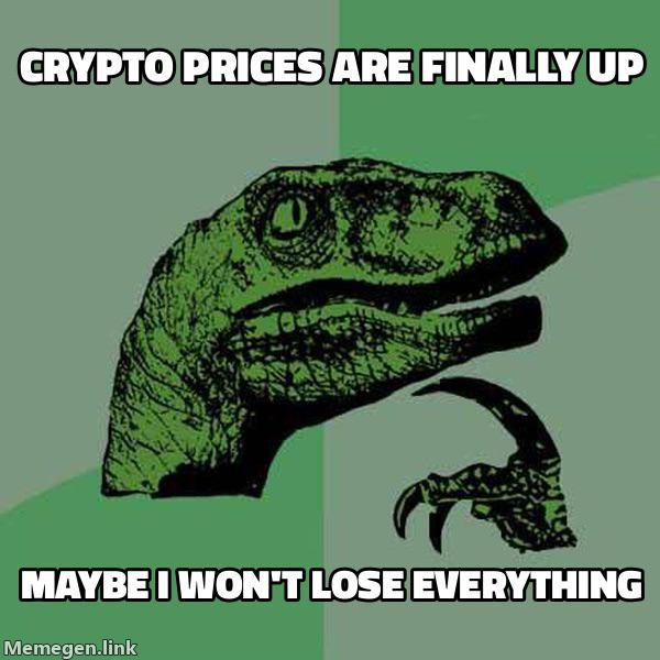 r/cryptocurrencymemes - When the orange coin moves up 1%!