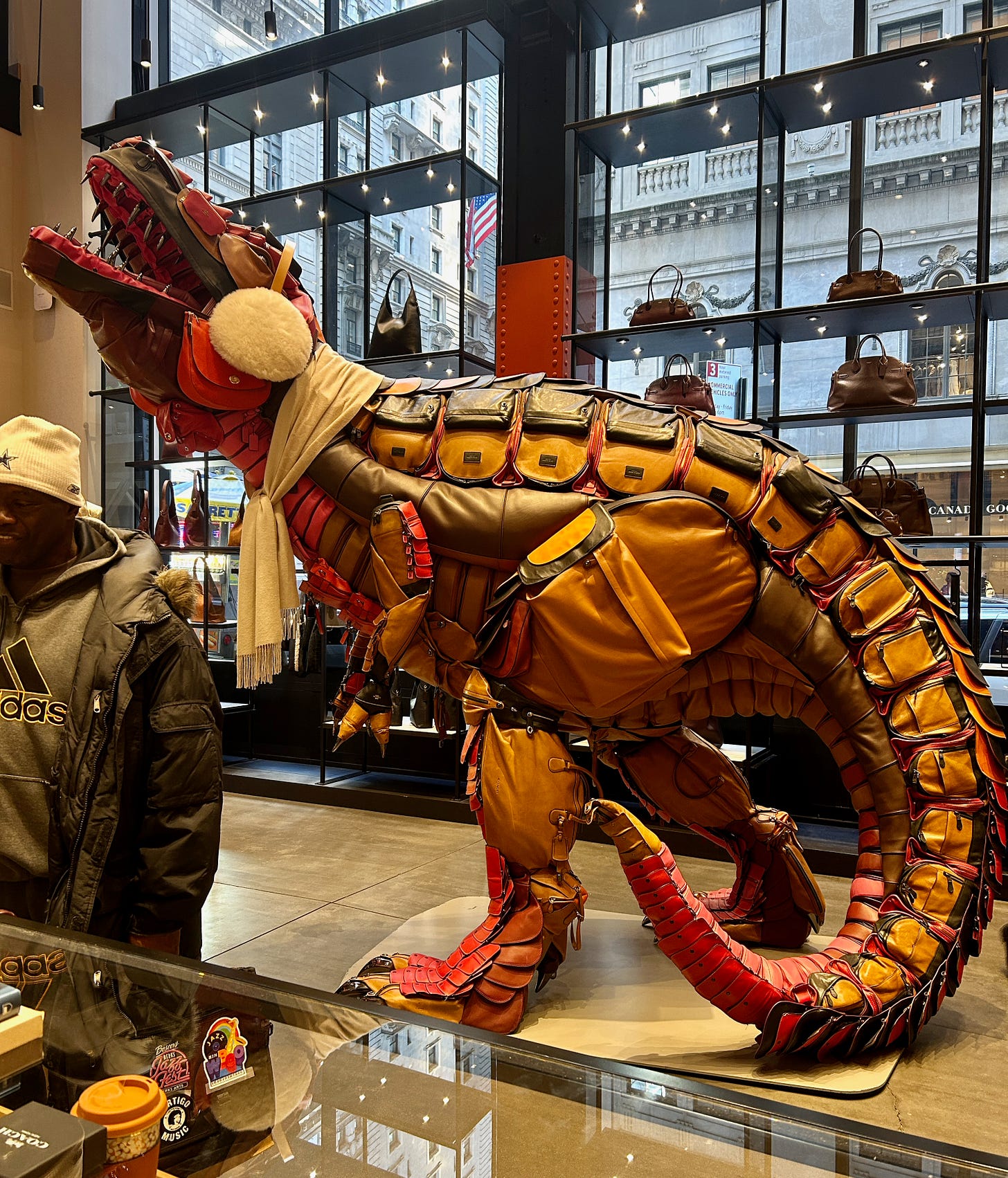 T Rex Coach Store NY photo by Lisa Sinicki