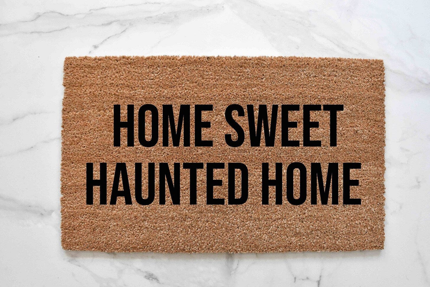 Home Sweet Haunted Home Doormat – blackandwheatco