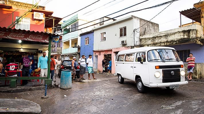 TG drives the VW Kombi van in Brazil