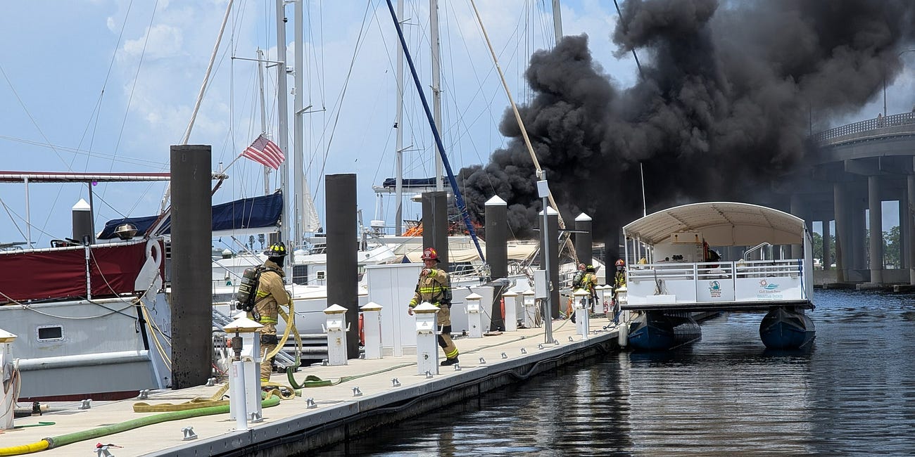 Three Juveniles Arrested After Flare Gun Fire Ignites Yacht at Twin Dolphin Marina