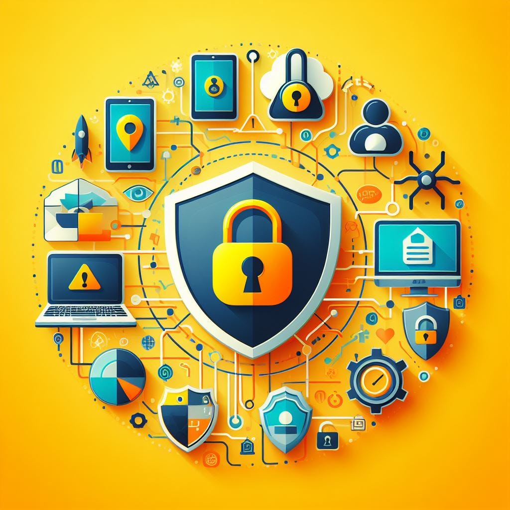 Concept of Cybersecurity, created by AI