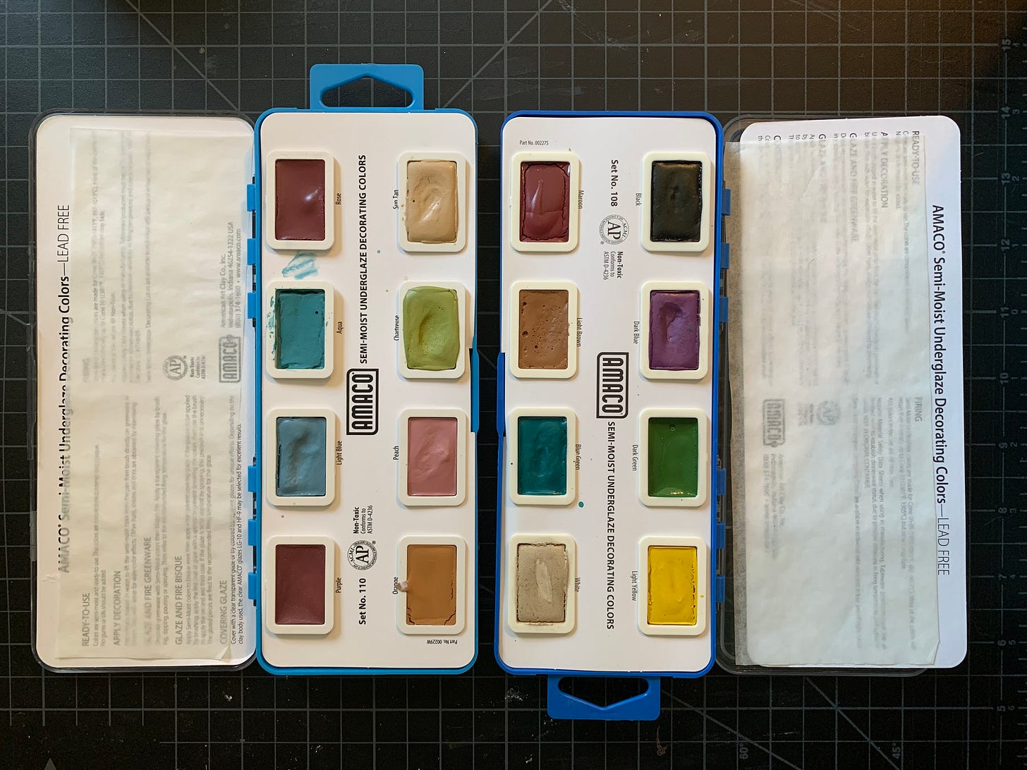 amaco underglaze palettes amaco underglaze palettes