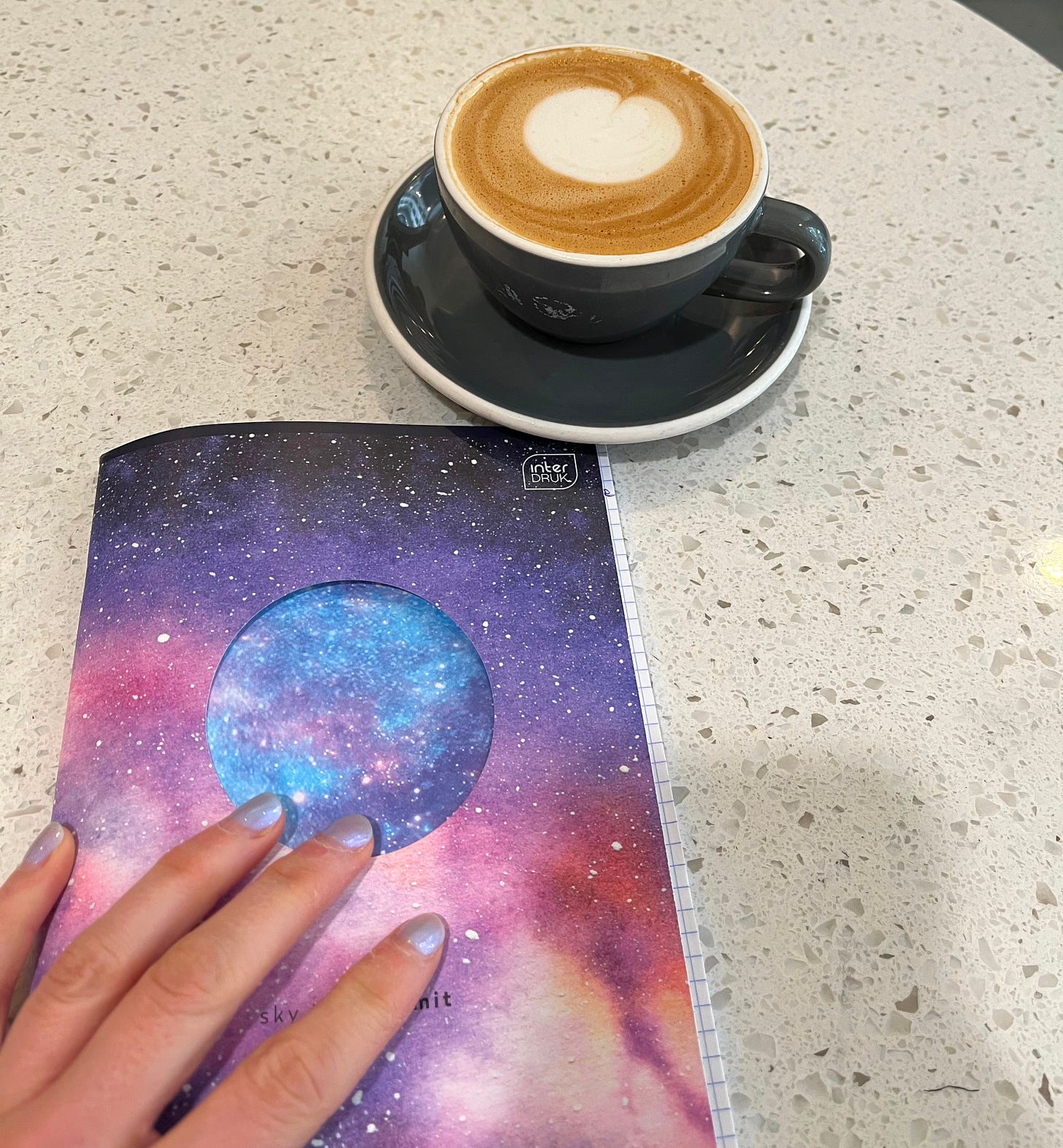 Coffee and a notepad