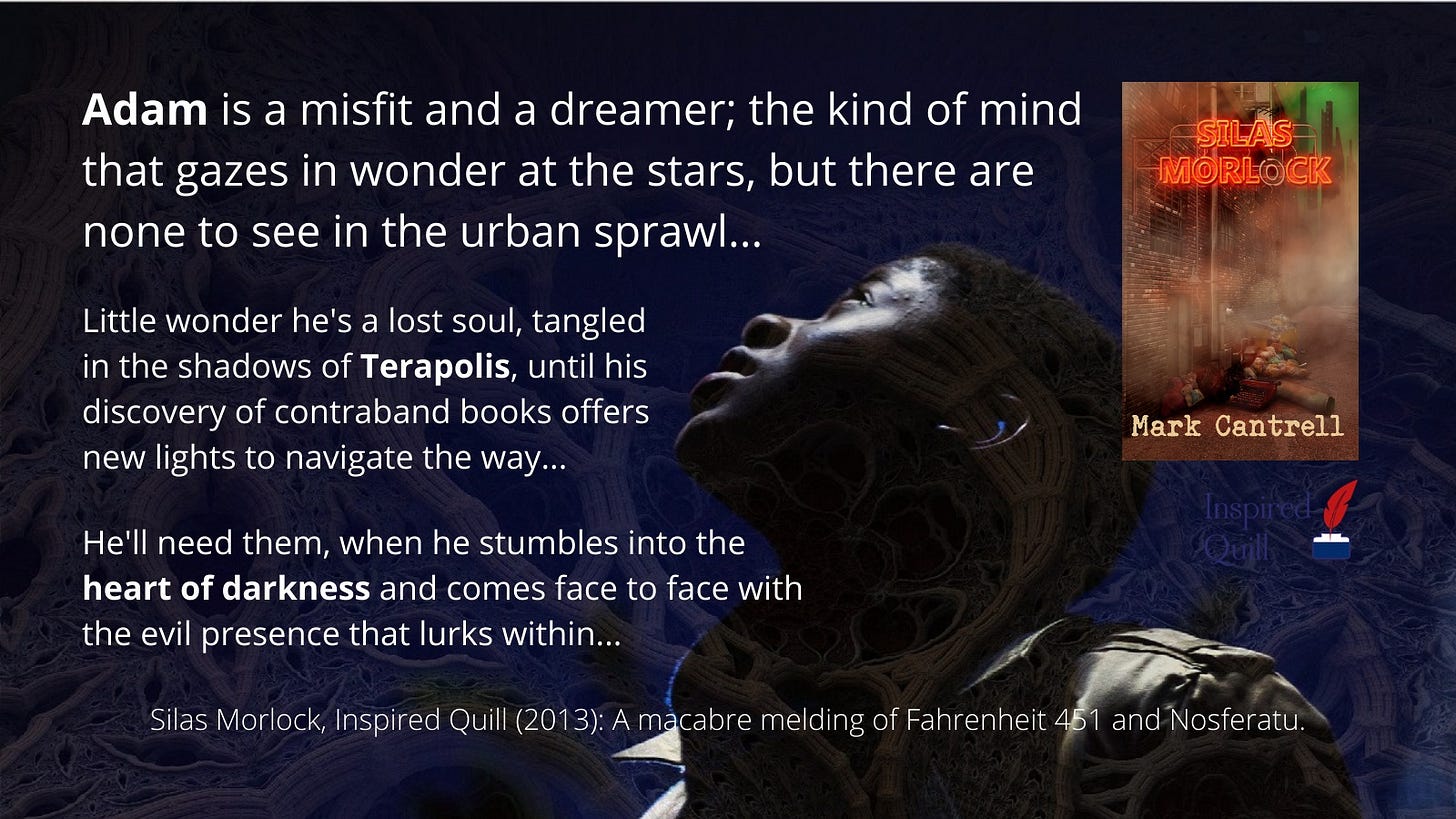 Adam is a misfit and a dreamer; the kind of mind that gazes in wonder at the stars, but there are none to see in the urbal sprawl
