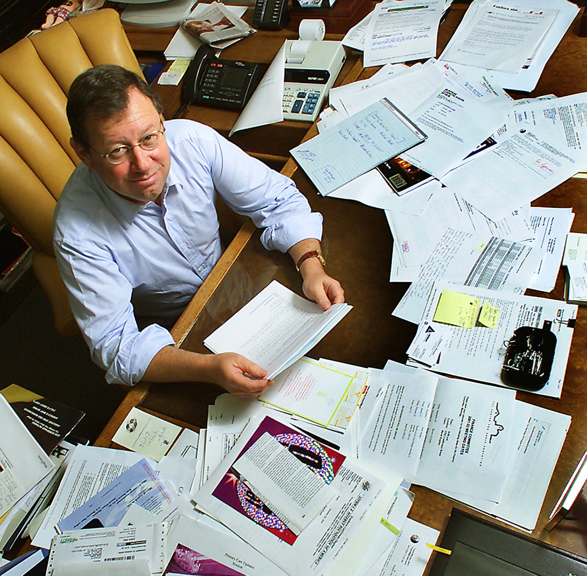 Fred Rosen at his desk