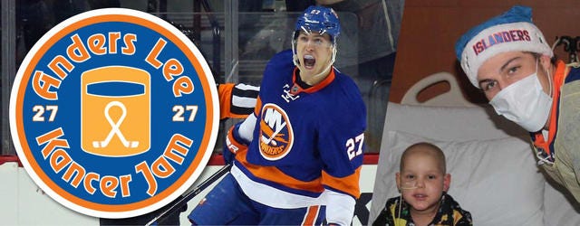 Boomer & Gio: Islanders Star Anders Lee Talks About His Cancer Charity -  CBS New York