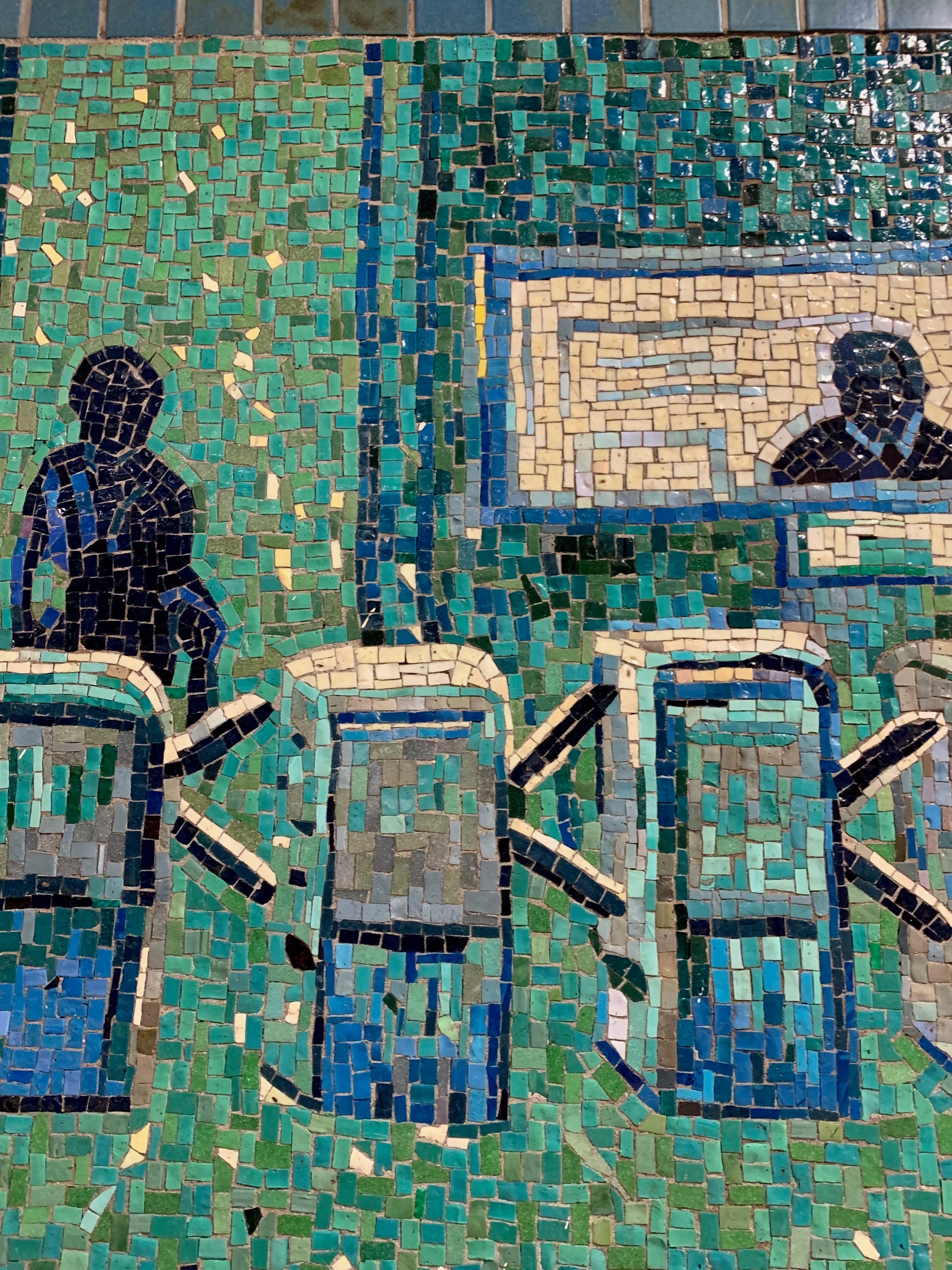 Houston Street Station - by Adrian Brune - Underground Art