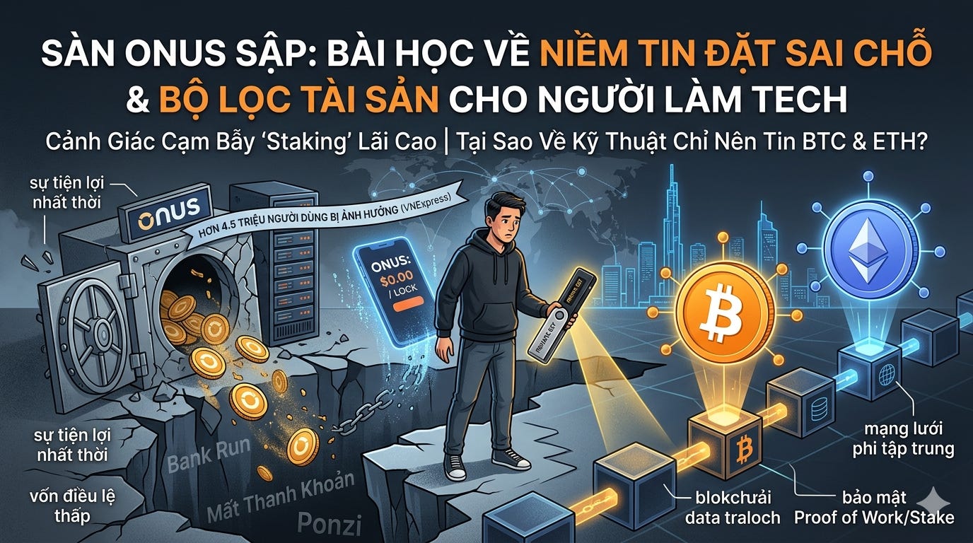 Bài học xương máu từ vụ sàn ONUS sập