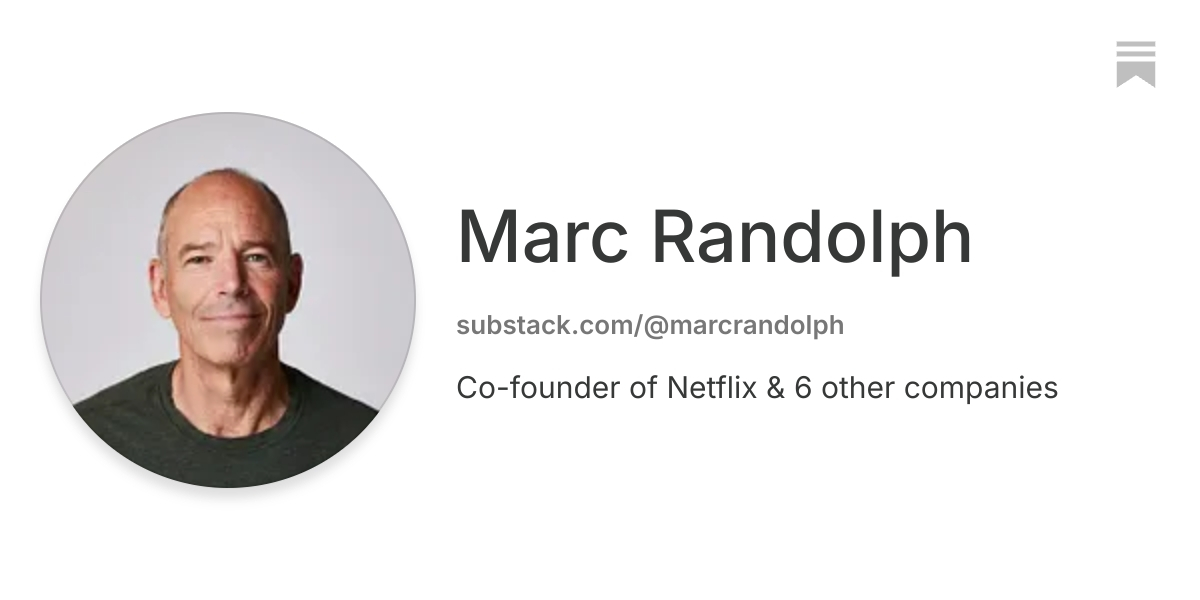 Marc Randolph | Substack