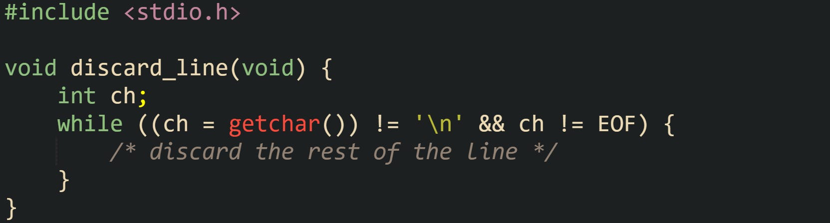 Input Handling With scanf and fgets in C