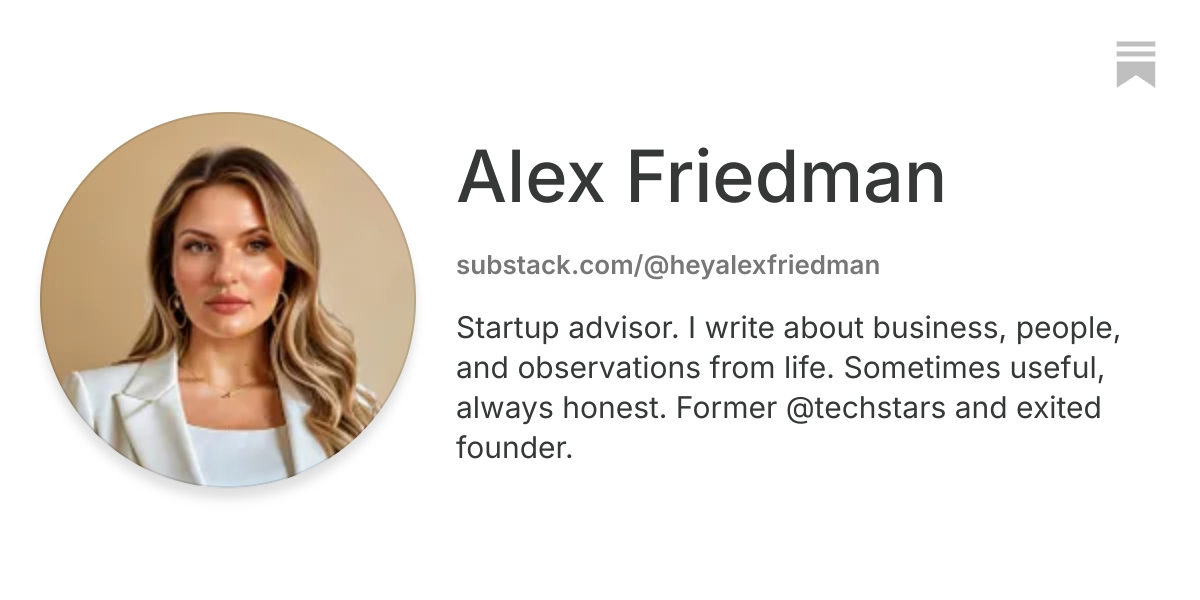 Alex Friedman | Substack