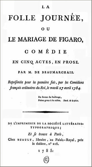The Marriage of Figaro (play) - Wikipedia