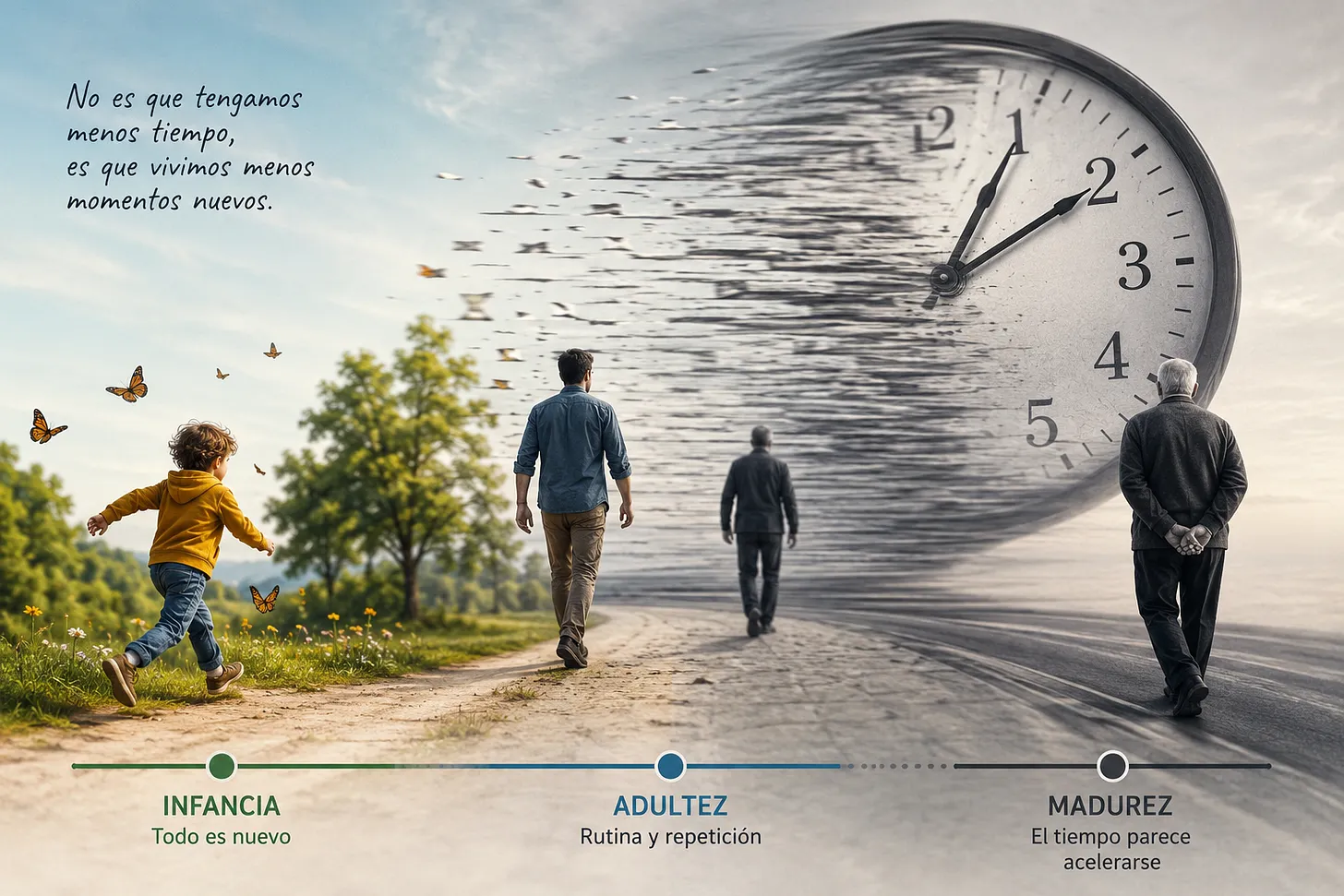 ¿Por qué sentimos que el tiempo pasa cada vez más rápido al envejecer?