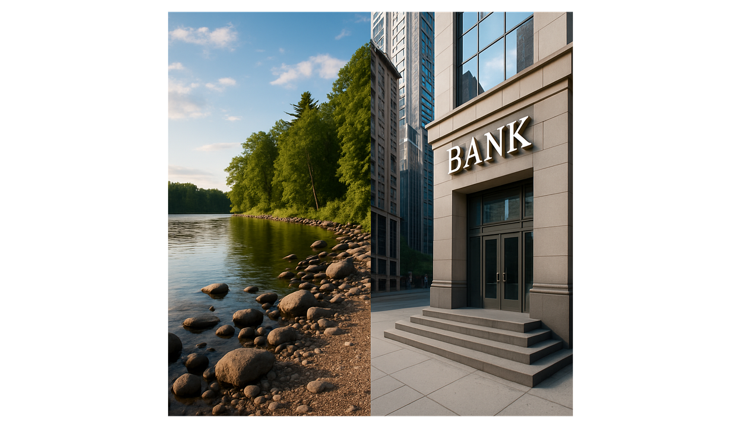 bank vs river bank meaning