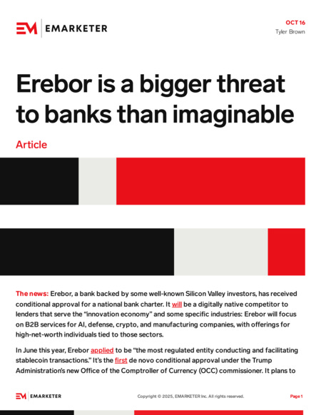 Erebor has big plans for banking