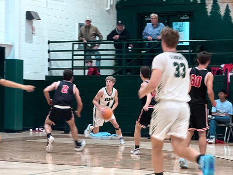 high school basketball gym tournament, spectators, crowd, players