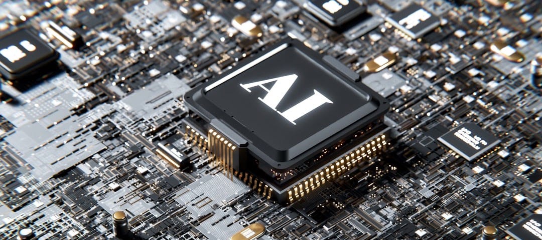 a computer chip with the letter a on top of it