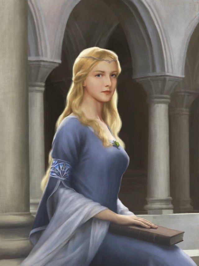 Idril wearing the Elessar by Tatyafinwe : r/counciloftherings