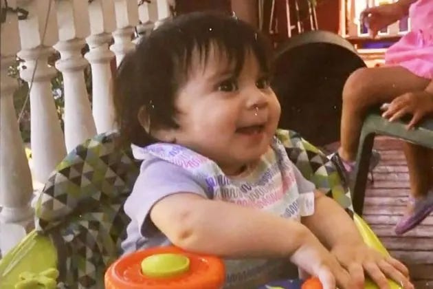 Kristel Candelario left her 16-month-old daughter, Jailyn Candelario, home alone while she went on a 10-day vacation. Kristel Candelario left her 16-month-old daughter, Jailyn Candelario, home alone while she went on a 10-day vacation.
