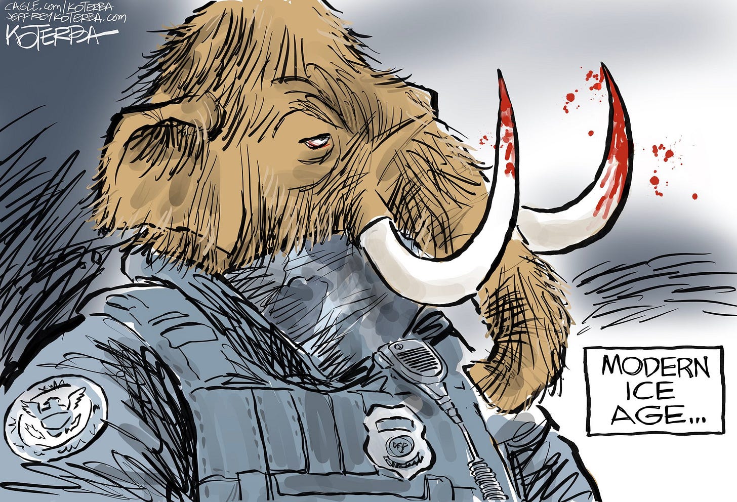 May be a doodle of elephant, rhinoceros and text