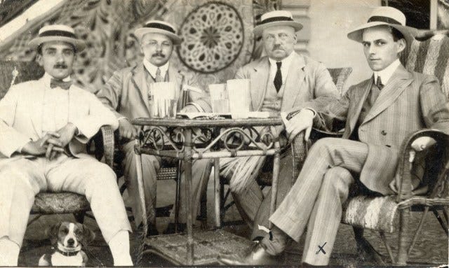 German spymaster Curt Prüfer in Cairo, 1910