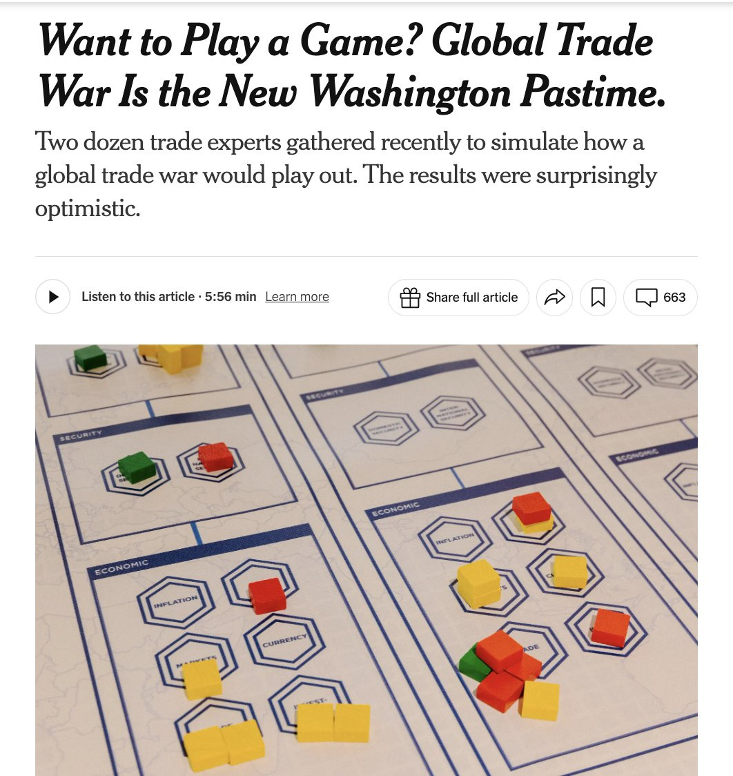 Thorsten Benner on X: "Thanks a lot, @CNASdc @EmilyKilcrease1  @geoffreygertz for including me in this trade war table top exercise -- I  learned a lot and it was incredibly well run. The