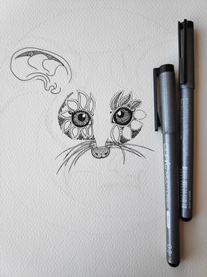 Greater Glider Drawing WIP