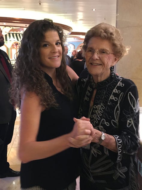 photos of Cruise Director Jess and her friends and family on various Princess Cruises - Voice of the Ocean