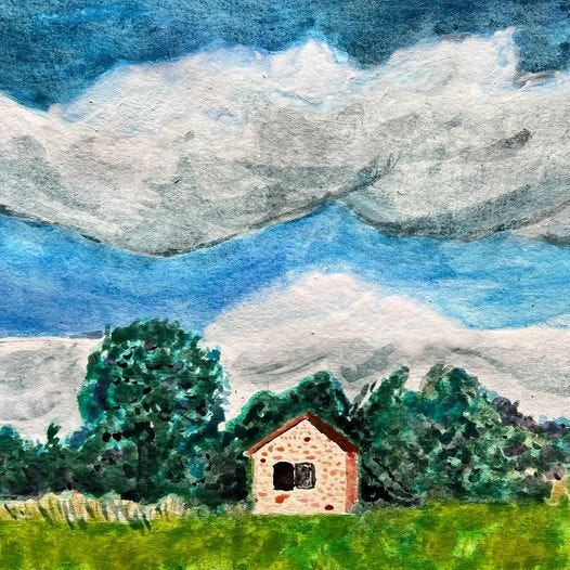 Hoe schilder je een aquarelwolk? En waarom lukt dat niet? Enter Sterling Edwards.