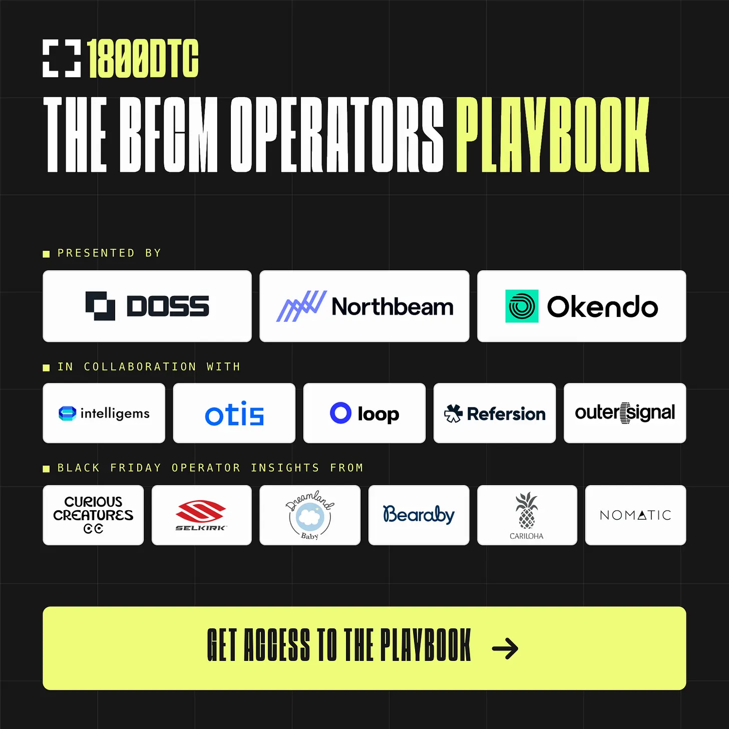 BFCM Operators Playbook