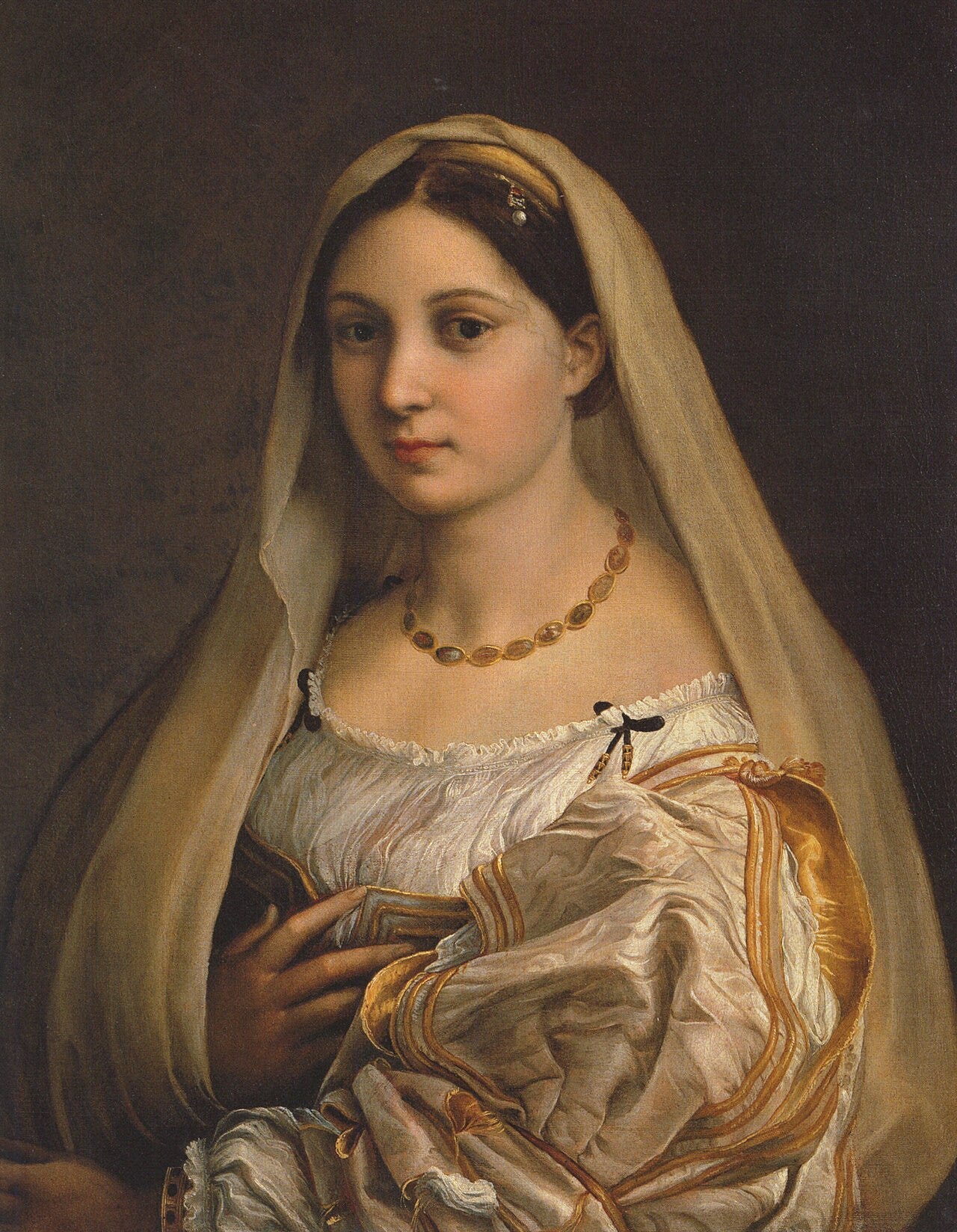 Raphael veiled woman portrait Raphael veiled woman portrait