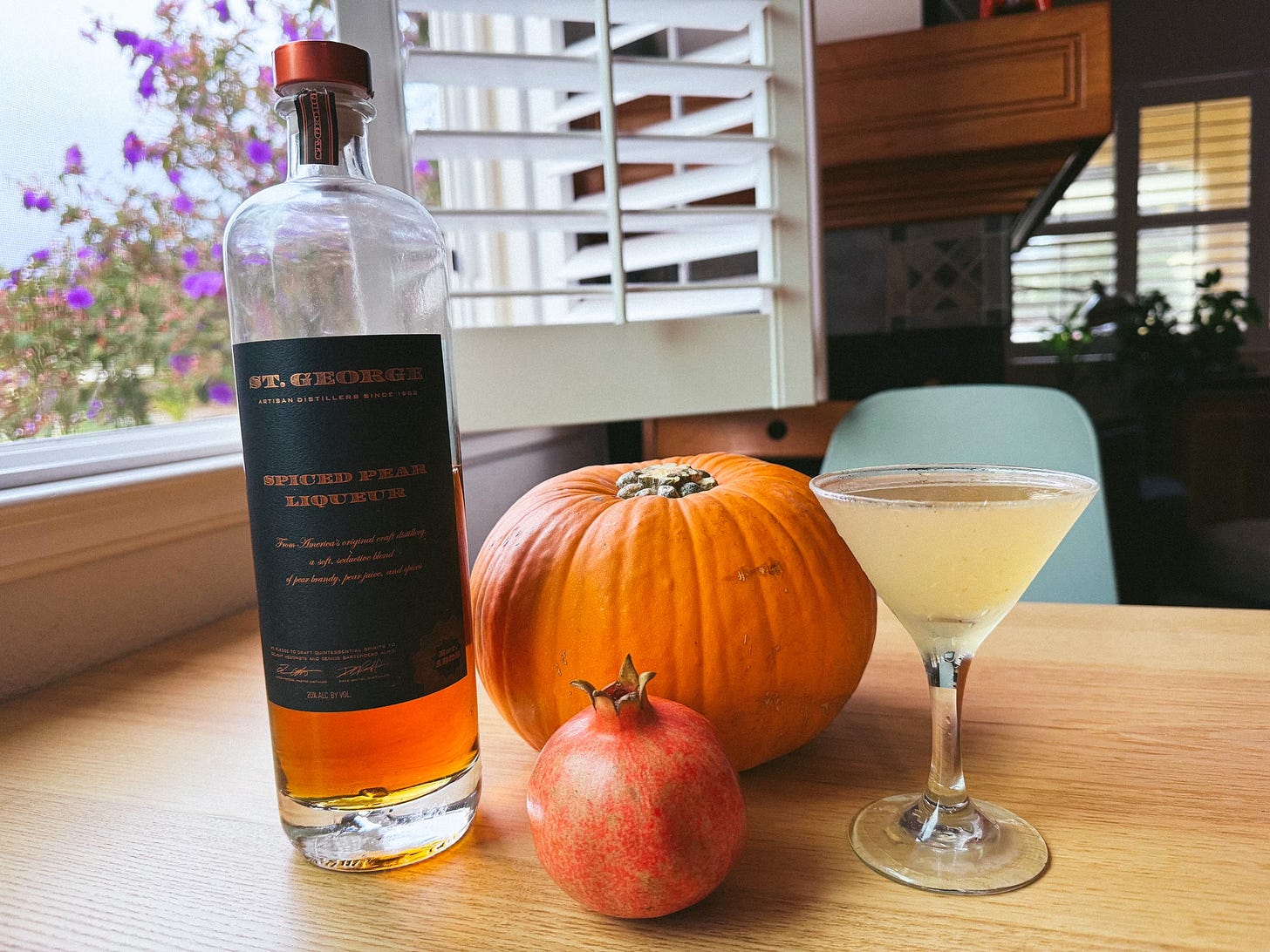 Running through Orchards - St. George Cocktail