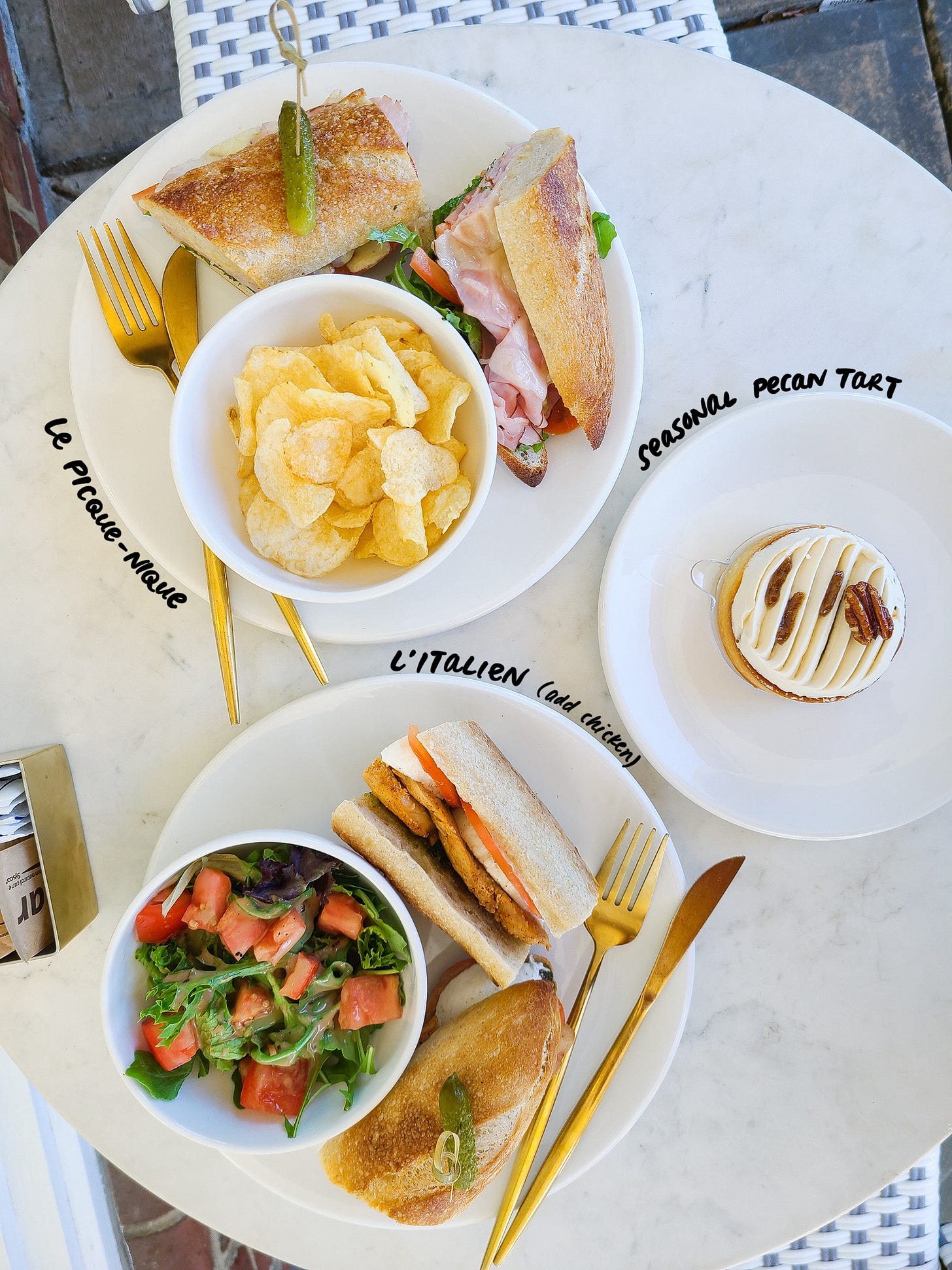 Chez Marie Patisserie lunch sandwiches