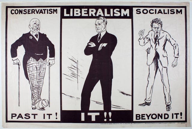 r/PropagandaPosters - "Conservatism: Past It! Socialism: Beyond It! Liberalism: It!" United Kingdom, 1924.