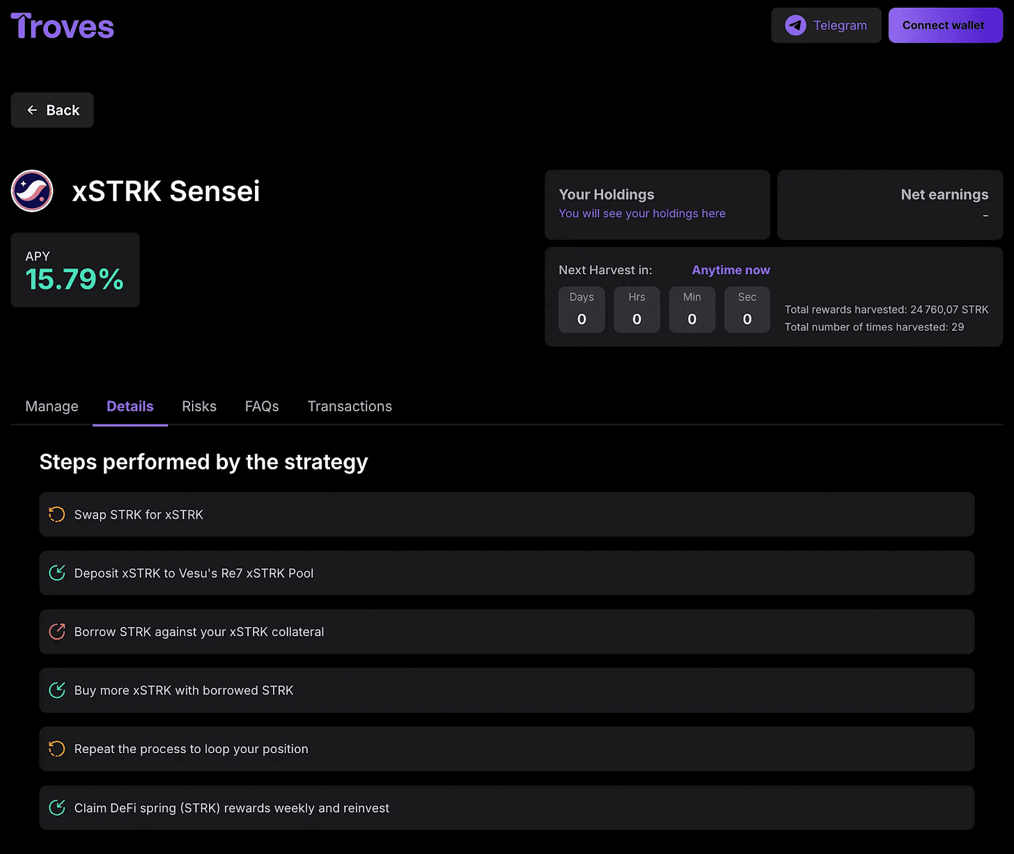 Troves (Automated Yield Optimizer)