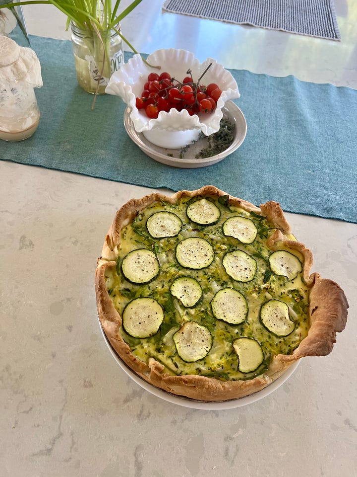 Allison Roman 'Very Tall Zucchini Quiche' with Sourdough Crust