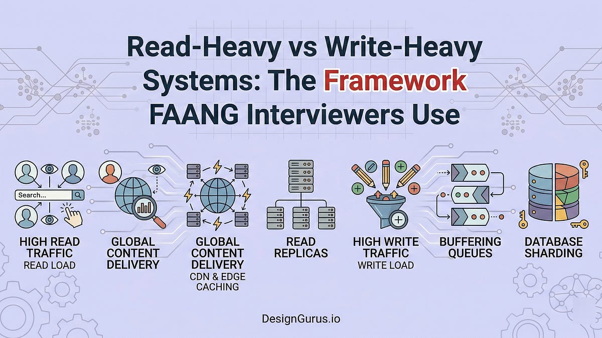 One Write System Read-Heavy vs Write-Heavy Systems: The Framework FAANG Interviewers Use