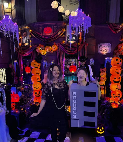 halloween decorations at my brownstone