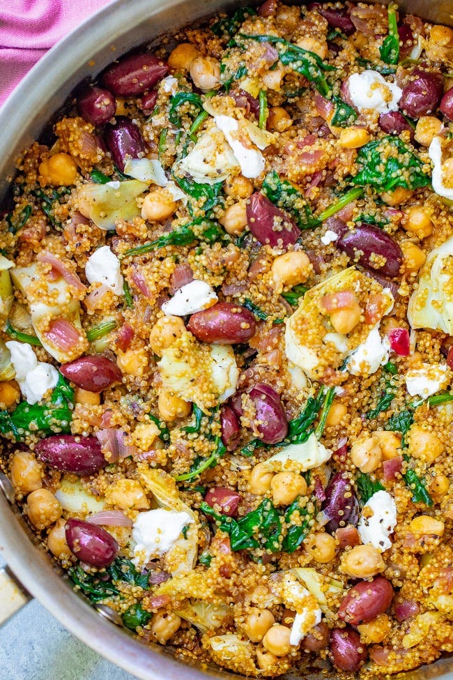 Mediterranean Quinoa Salad in a pot. Mediterranean Quinoa Salad in a pot.