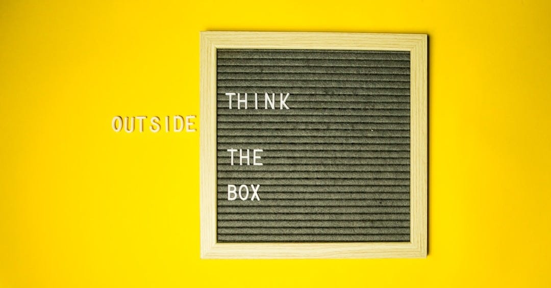 Think outside the box clip art