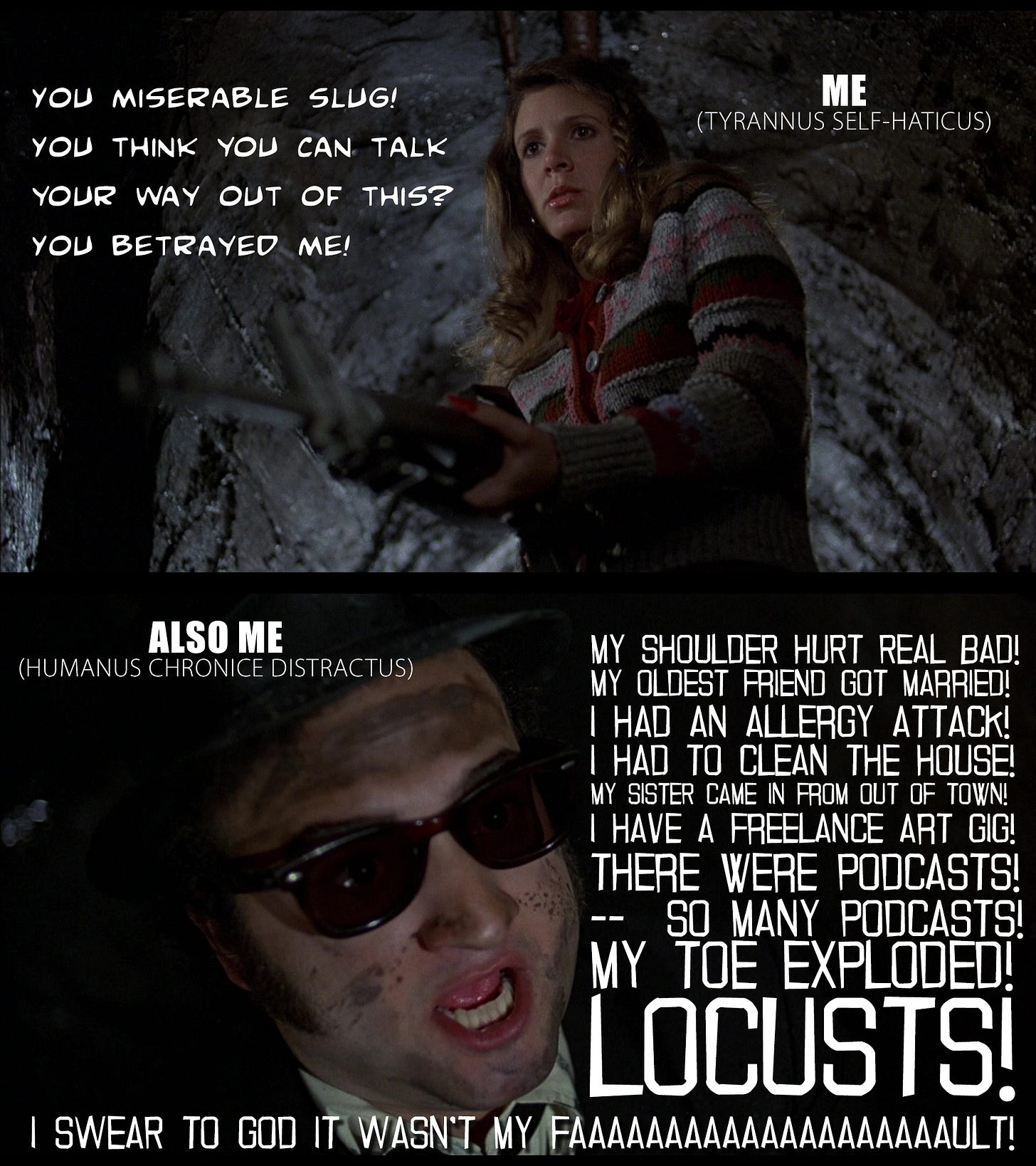 Just go watch the Blues Brothers