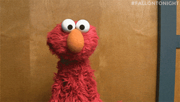 TV gif. Elmo from Sesame Street tilts his head and shrugs as if to say, "I dunno." TV gif. Elmo from Sesame Street tilts his head and shrugs as if to say, "I dunno."