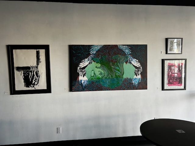 paintings and prints displayed at Valley Rox