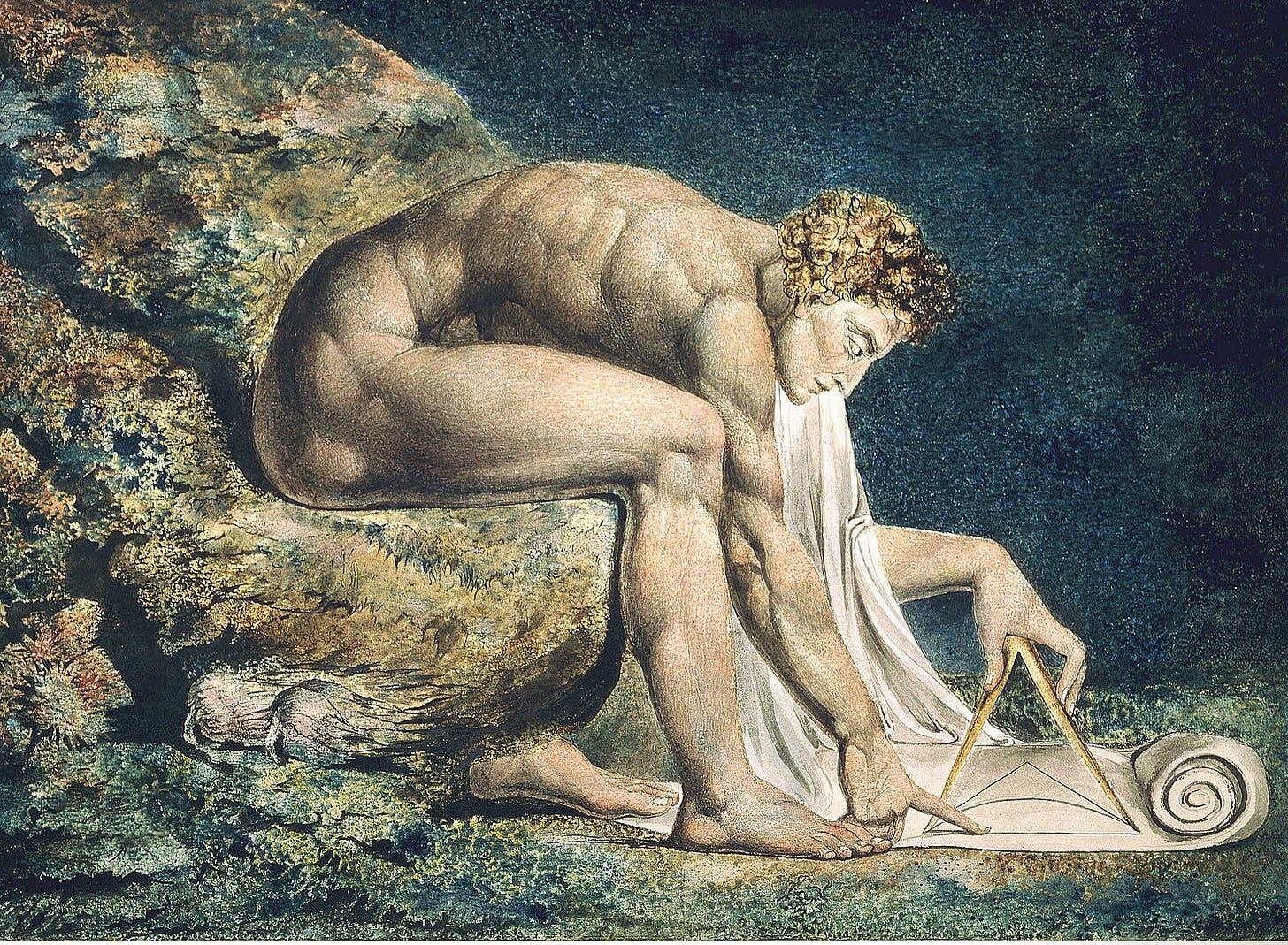 William Blake’s Newton (1795). In it, Newton is depicted as a “divine geometer.”