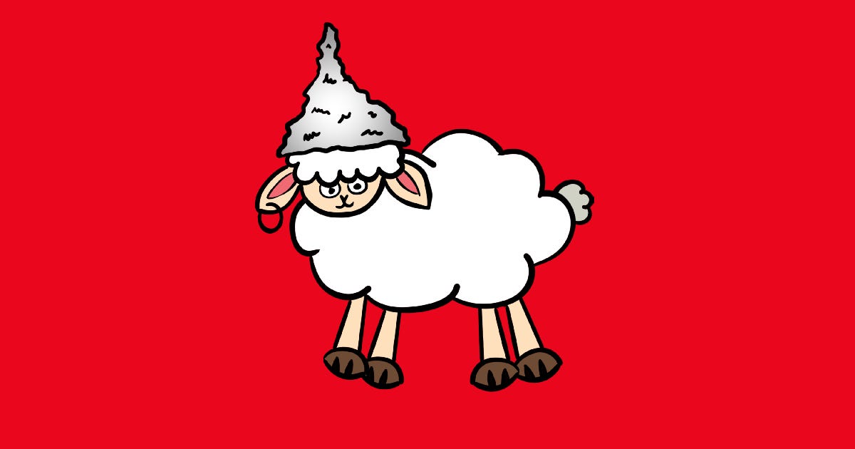Do Crackpots Dream of Tinfoil Sheep?