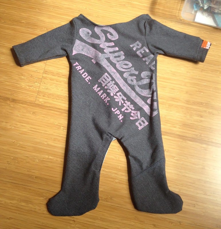 Superdry Baby Grow Back Superdry Baby Grow Back