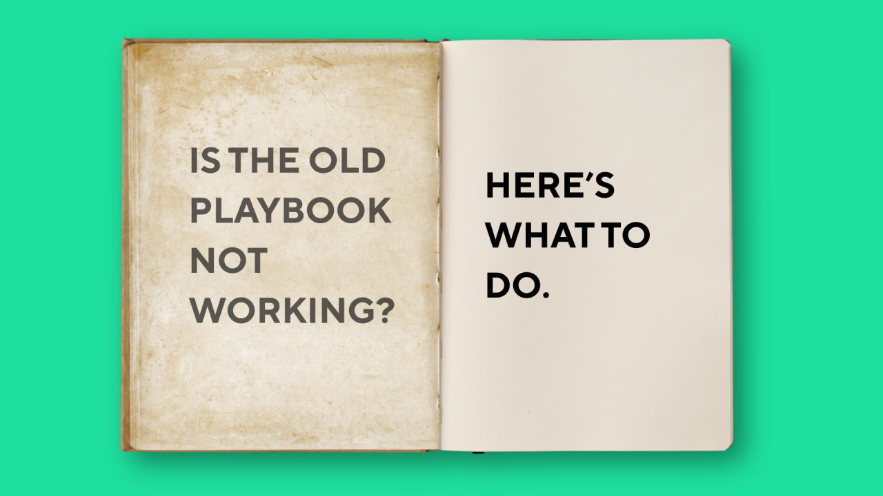 Image of an open book asking “Is the old playbook not working? Here’s what to do,” illustrating the shift from growth at all costs to capital efficient scaling in startups. Image of an open book asking “Is the old playbook not working? Here’s what to do,” illustrating the shift from growth at all costs to capital efficient scaling in startups.