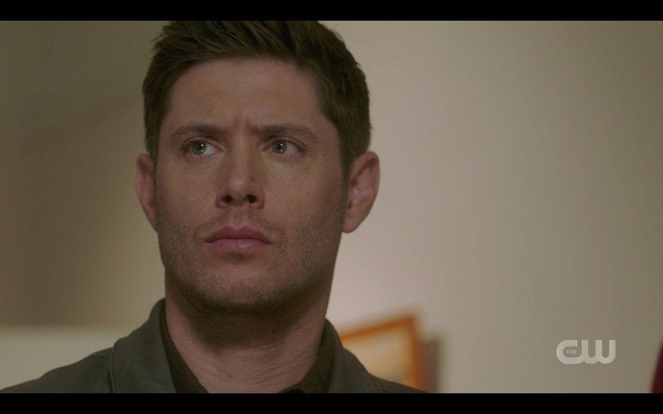 Dean Winchester reacts to Sam giving puppy flirt eyes to werewolf Dean Winchester reacts to Sam giving puppy flirt eyes to werewolf