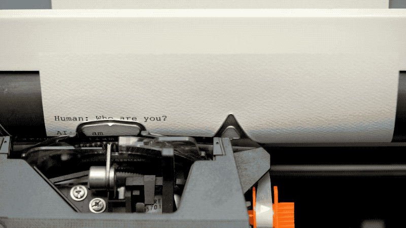 Ghostwriter logo on OLED screen